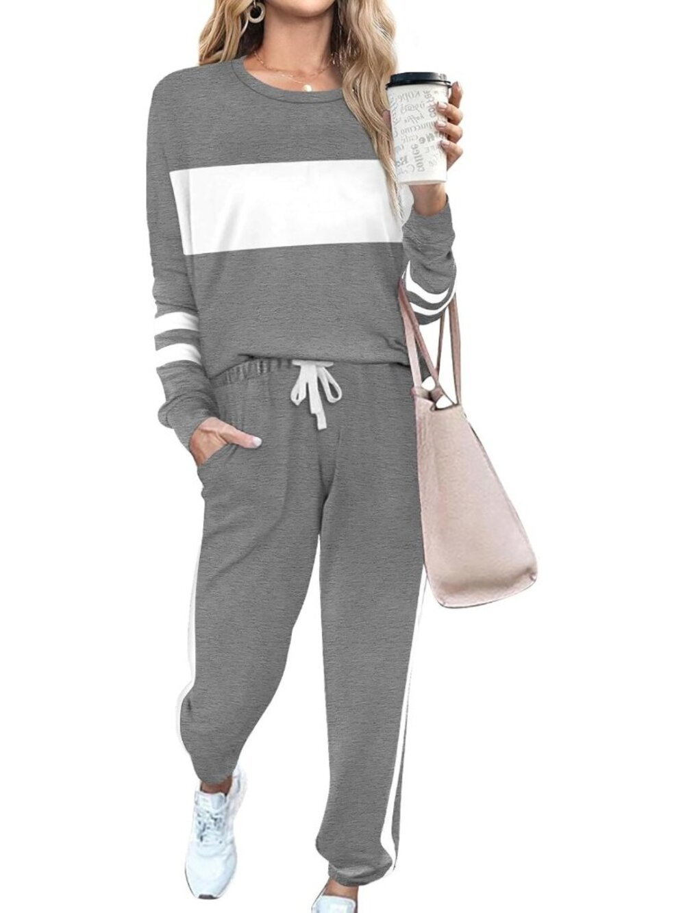Cozy Women's 2-Piece Lounge Set | Stylish Fall Sweatsuit Outfit for Comfort
